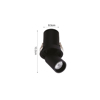 Inlight Downlight Spot 10W 3CCT se Lefki kai Mavri Apoxrosi 8.5x10.2cm (X00180WB)