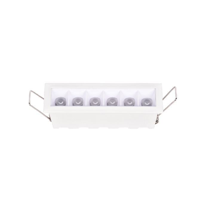Inlight Downlight Spot 6x3W 3CCT se Lefki Apoxrosi 10.8x3.2x3.9cm (X00200W)