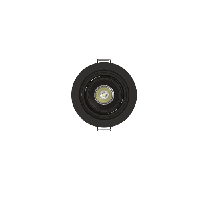 Inlight Downlight Spot 7W 3CCT se Mavri Apoxrosi 8.1x6.5cm (X00230B)