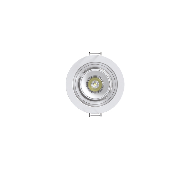 Inlight Downlight Spot 7W 3CCT se Lefki Apoxrosi 8.1x6.5cm (X00230W)