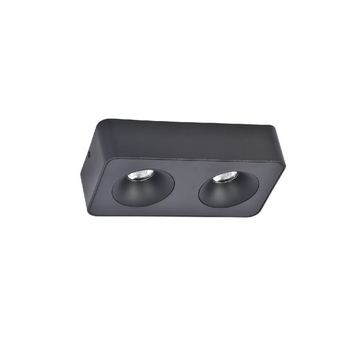 InLight Downlight Mounted Spot 2x8W 3CCT se Mavri Apoxrosi 22.6x5.5x11.7cm (X00270B)