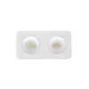 Inlight Downlight Mounted Spot 2x8W 3CCT se Lefki Apoxrosi 22.6x5.5x11.7cm (X00270W)