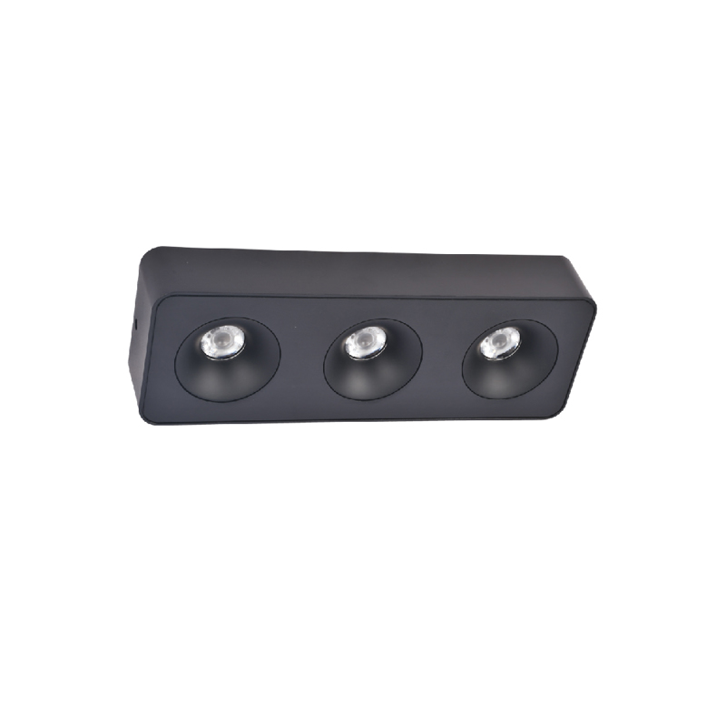 inLight - ΣΗΜΑΝΤΙΚΟ: Σε περίπτωση διαφοράς τιμής από το κατάστημα ισχύει παντα και μόνο η τιμή του καταστήματος Inlight Downlight Mounted Σποτ 3x8W 3CCT σε Μαύρη Απόχρ