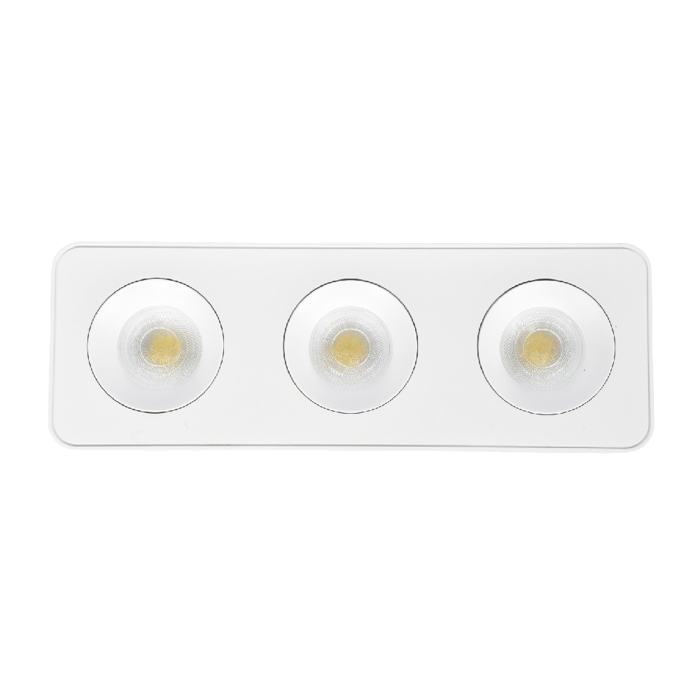 Inlight Downlight Mounted Spot 3x8W 3CCT se Lefki Apoxrosi 32.8x5.5x11.7cm (X00280W)