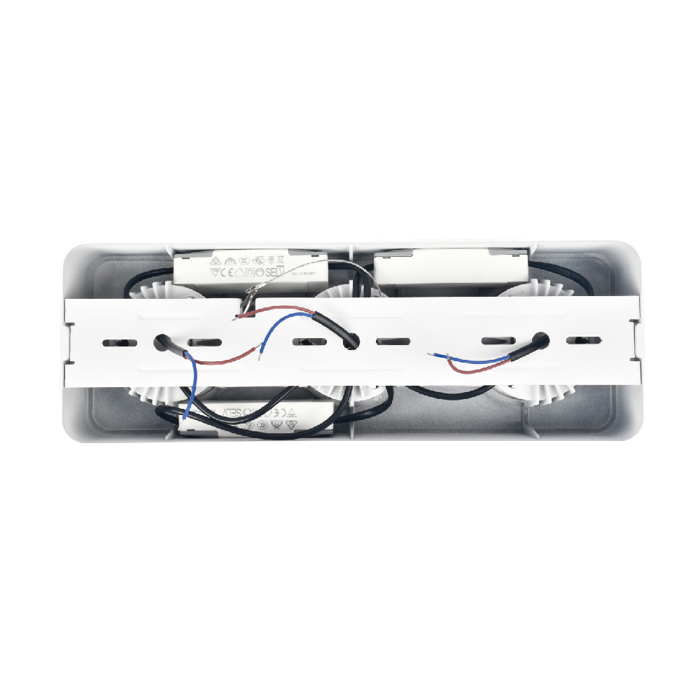 Inlight Downlight Mounted Spot 3x8W 3CCT se Lefki Apoxrosi 32.8x5.5x11.7cm (X00280W)