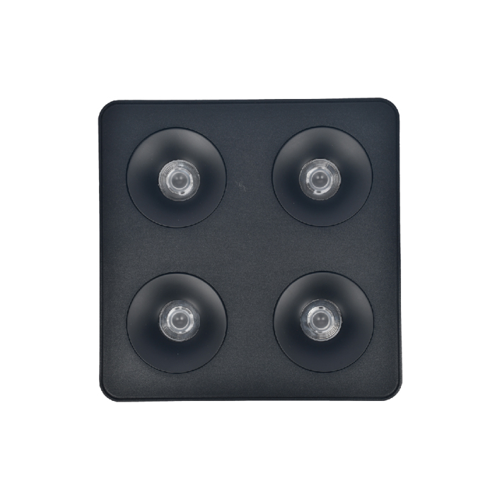 Inlight Downlight Mounted Spot 4x8W 3CCT se Mavri Apoxrosi 22.6x5.5x22.6cm (X00290B)
