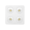Inlight Downlight Mounted Spot 4x8W 3CCT se Lefki Apoxrosi 22.6x5.5x22.6cm (X00290W)