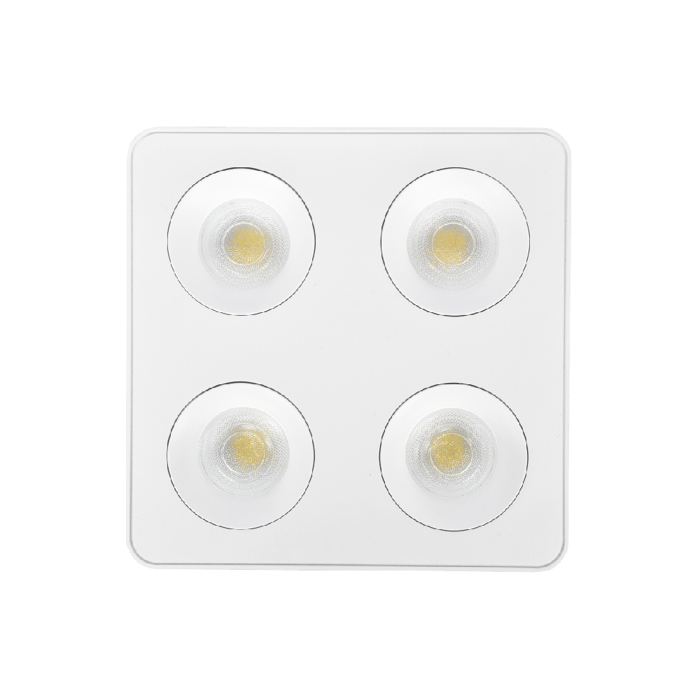Inlight Downlight Mounted Spot 4x8W 3CCT se Lefki Apoxrosi 22.6x5.5x22.6cm (X00290W)