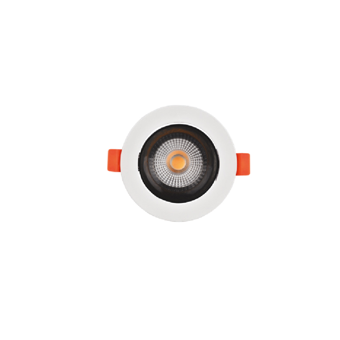 Inlight Downlight Spot GU10 se Lefki kai Mavri Apoxrosi 9cm (X00310WB)