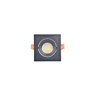Inlight Downlight Σποτ GU10 σε Μαύρη Απόχρωση 9.3x9.3cm (X00320B)
