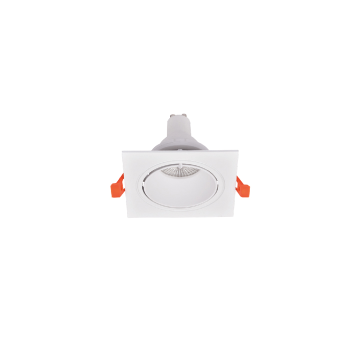 Inlight Downlight Spot GU10 se Lefki Apoxrosi 9.3x9.3cm (X00320W)
