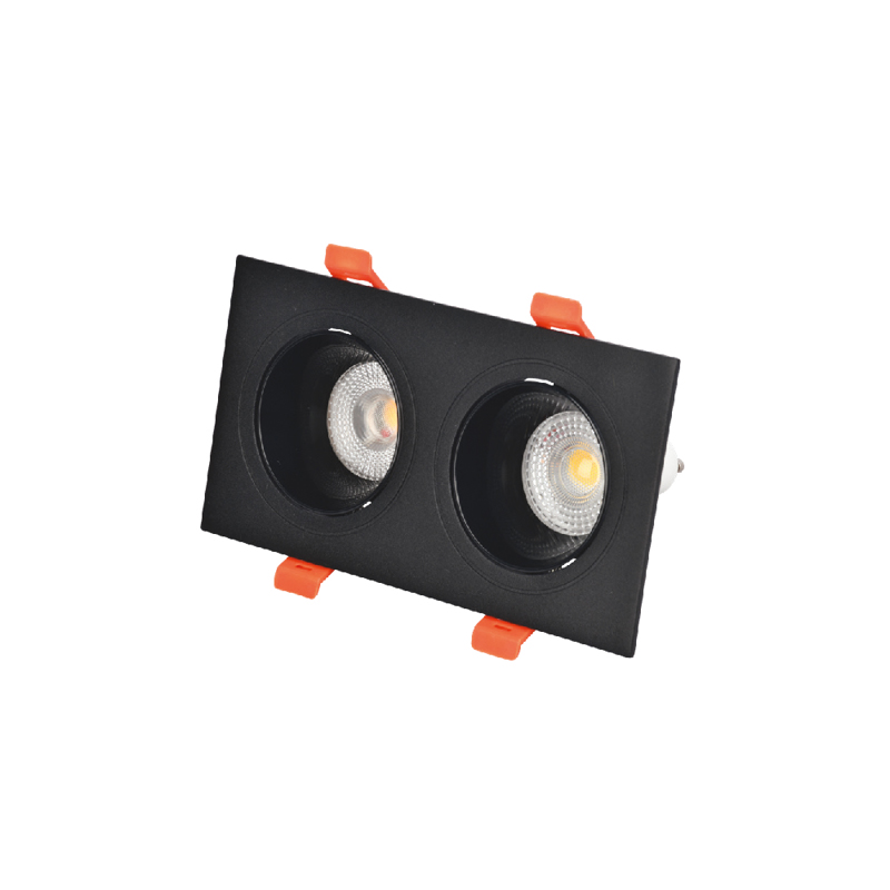 Inlight Downlight Σποτ GU10 σε Μαύρη Απόχρωση 9.3x15cm 