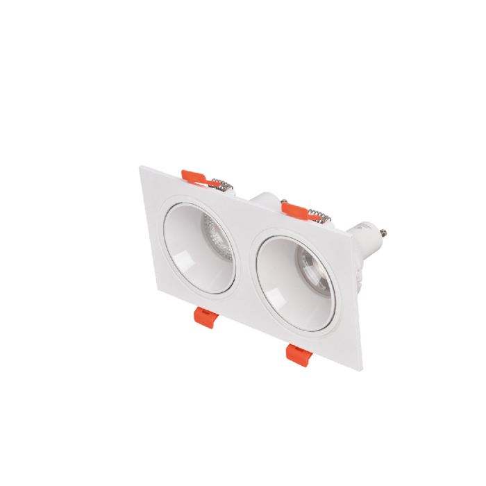 Inlight Downlight Spot GU10 se Lefki Apoxrosi 9.3x15cm (X00330W)