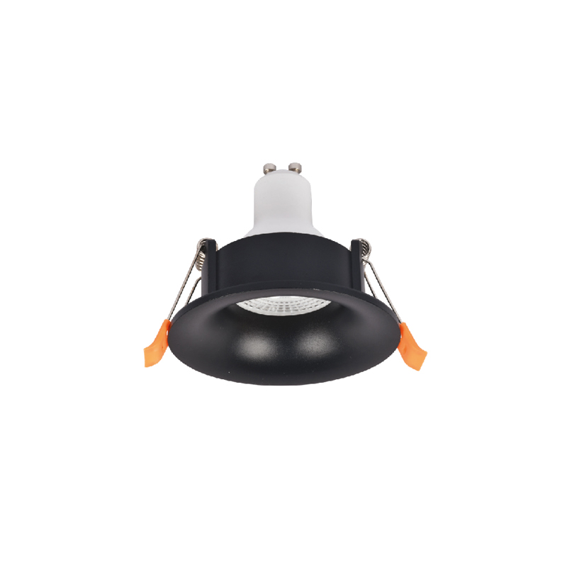 Inlight Downlight Σποτ GU10 σε Μαύρη Απόχρωση 6cm (X003