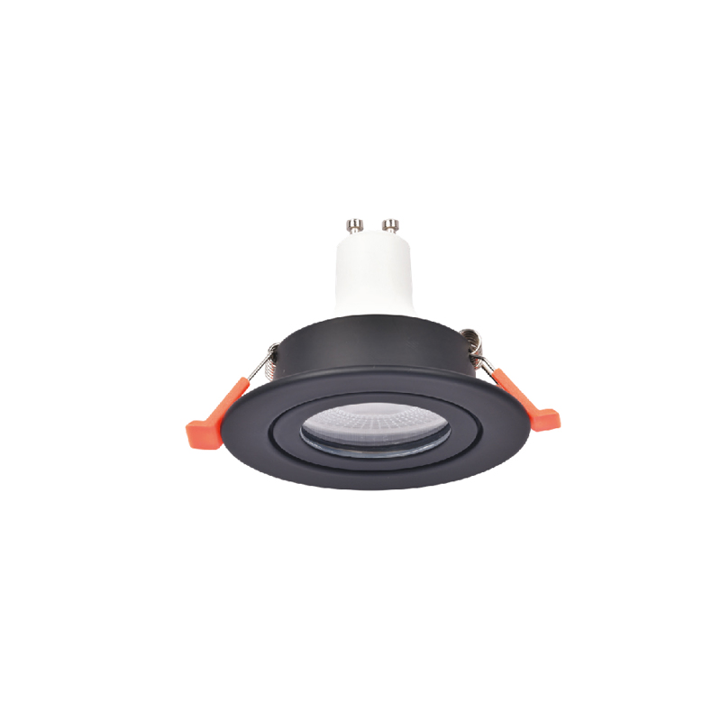 Inlight Downlight Σποτ GU10 σε Μαύρη Απόχρωση GU10 (X00350B)