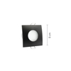 InLight Xonefto spot apo xromio metallo 1XGU10 IP44 F8cm (X0009-CH)