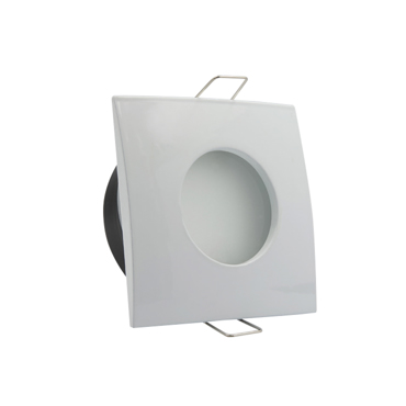 InLight Χωνευτό σποτ από λευκό μέταλλο 1XGU10 IP44 Φ8cm (Χ0009-WH)