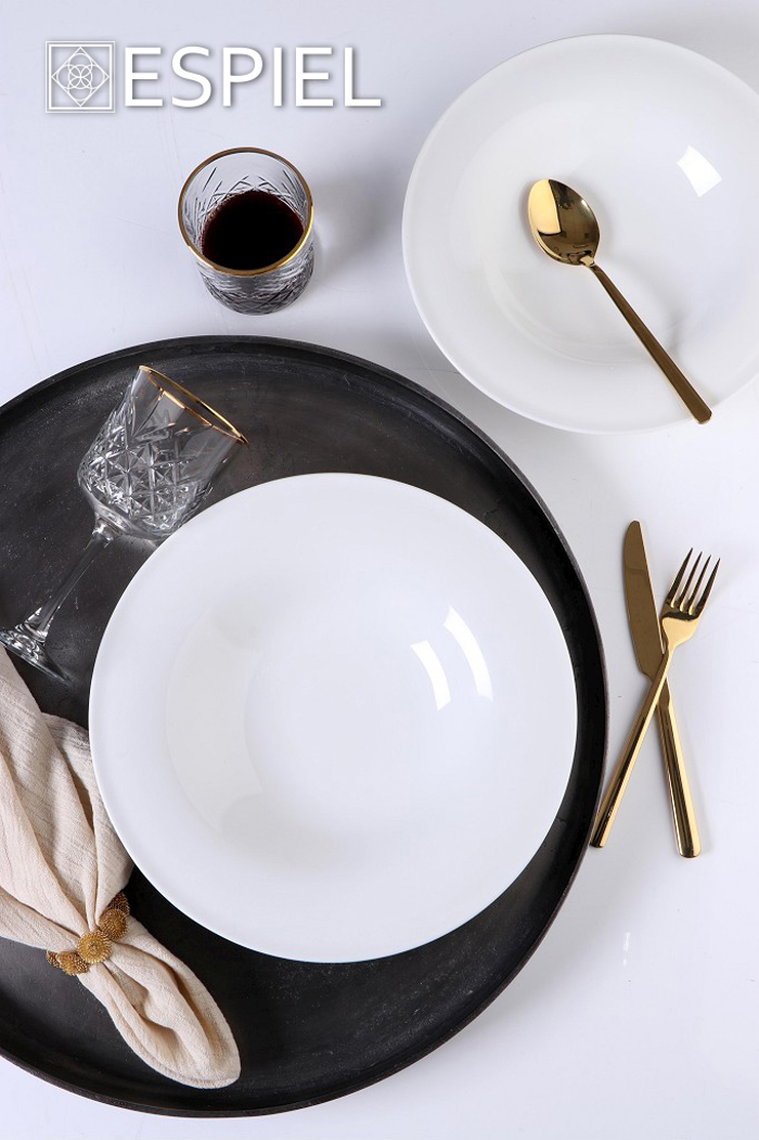 PIATO BAThu 'COUP FINE' PORSELANIS LEuKO F26.1x5.5cm 001.729474K6 ESPIEL