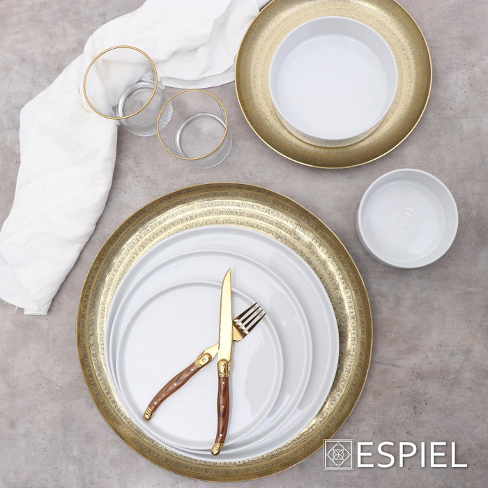 Piato Rixo Porselanis Lefko F30.1X2.5cm 001.751089K2 Espiel