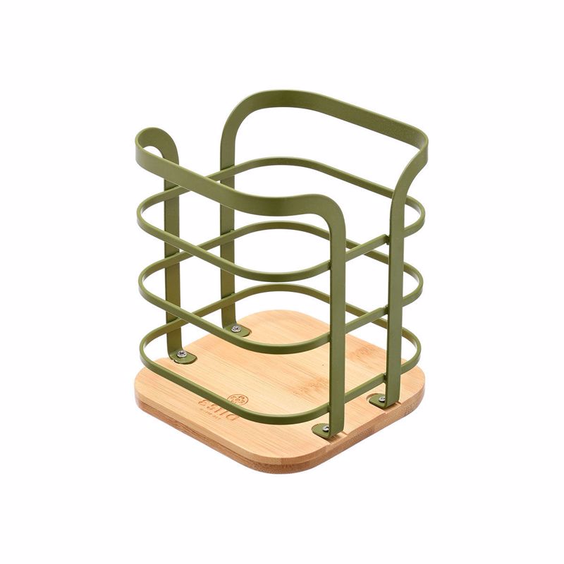 Estia Θήκη για Κουτάλες Bamboo Essentials με Ατσάλι Λαδ