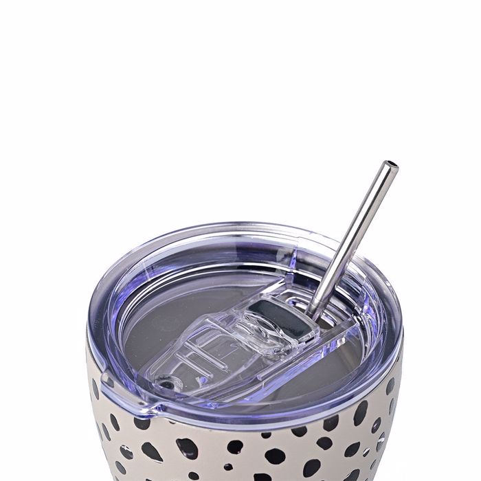 Estia Thermos Coffee Mug ''Save the Aegean'' 350ml Leopard Taupe 01-16852
