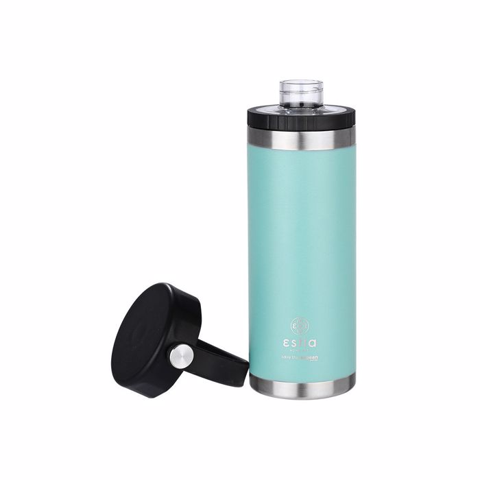 ESTIA Thermos Inox Travel Chug Save the Aegean 500ml Bermuda Green 01-17750