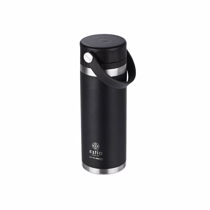 ESTIA Thermos Inox Travel Chug Save the Aegean 500ml Midnight Black 01-17804