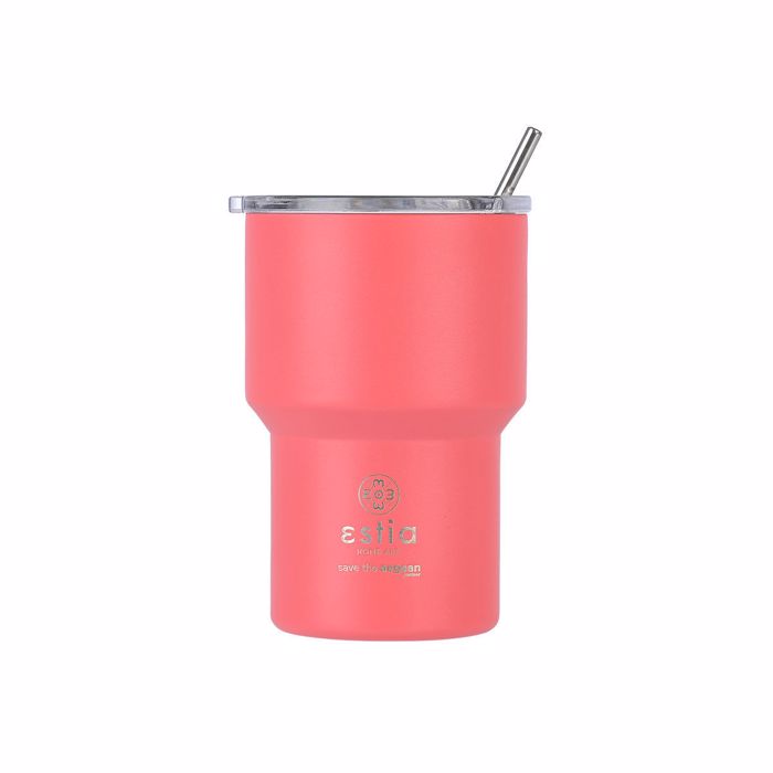 ESTIA Thermos Inox Mug Lite Save the Aegean 400ml Fusion Coral 01-18474