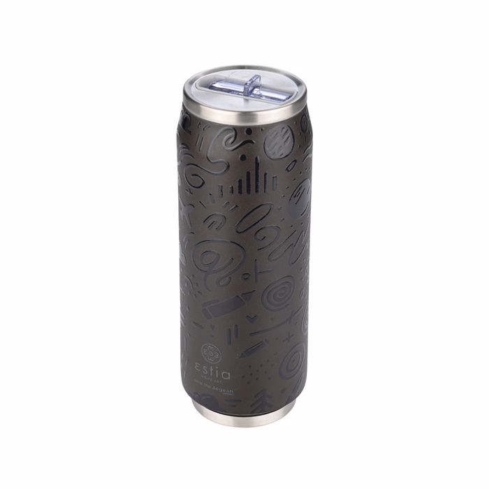 Estia Thermos Travel Cup SAVE THE AEGEAN 500ml Noir Echo 01-22631