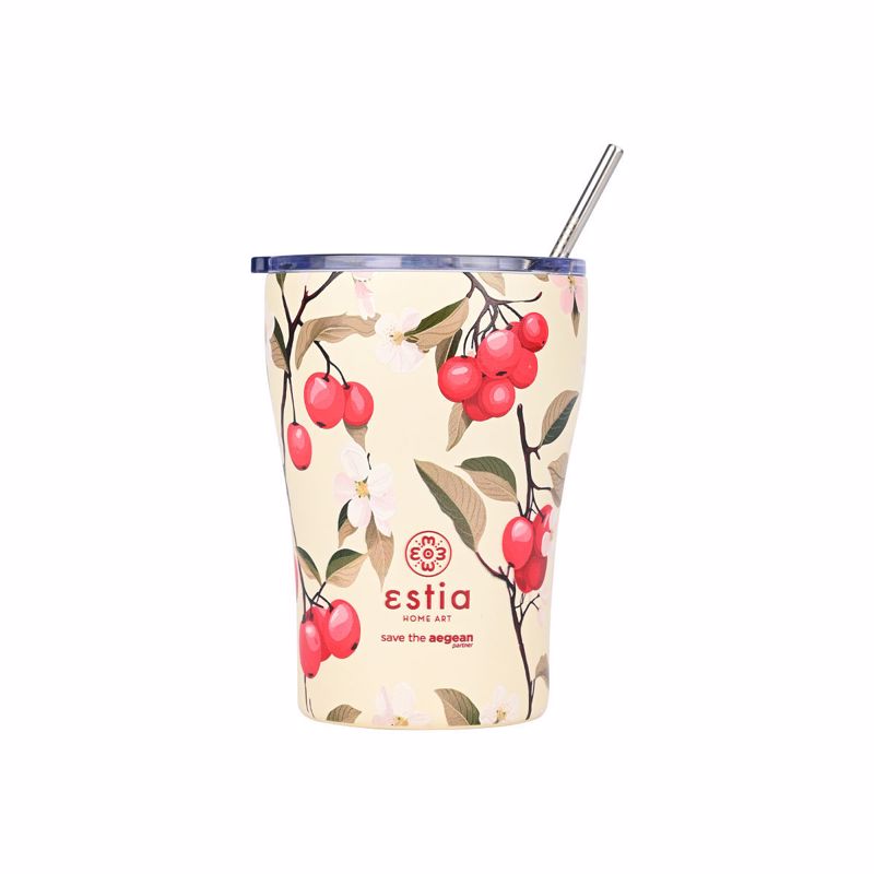 Θερμός-Ποτήρι Ανοξείδωτο Sakura Whisper Save The Aegean Estia 350ml-9×13εκ. 01-22990 (Υλικό: Ανοξείδωτο) – estia – 01-22990