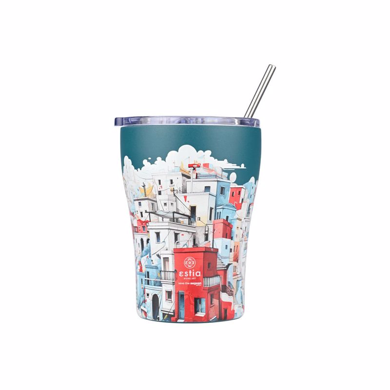 Θερμός-Ποτήρι Ανοξείδωτο Coffee Mug Urban Mythos Save The Aegean Estia 350ml-9×13εκ. 01-23096