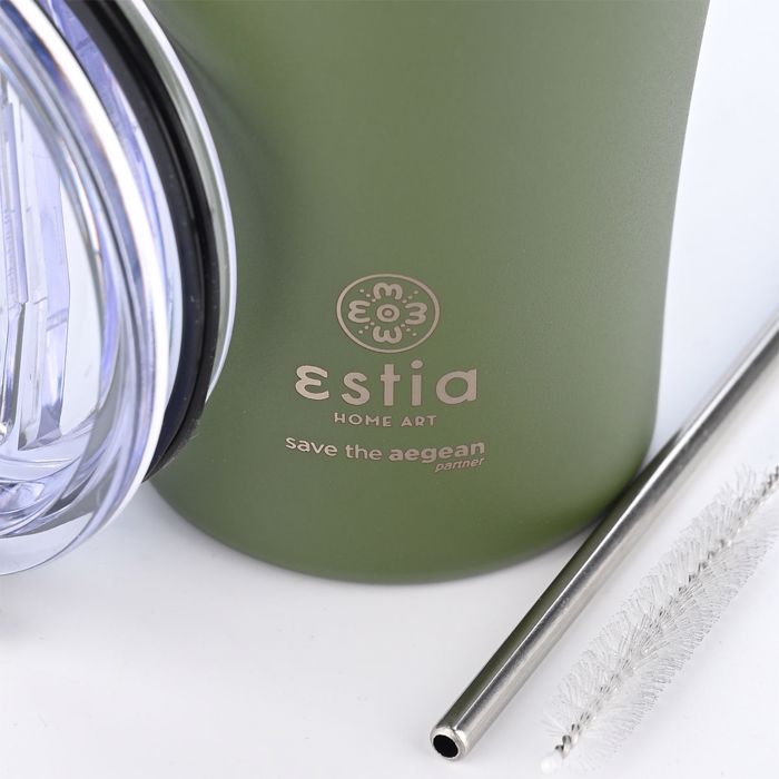Estia Thermos Coffe Mug SAVE THE AEGEAN 500ml Forest Spirit 01-23140