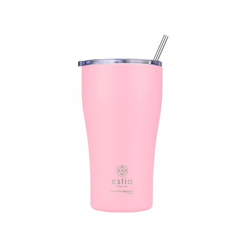 Θερμός-Ποτήρι Ανοξείδωτο Blossom Rose Save The Aegean Estia 500ml-9×16εκ. 01-23157 Υλικό: Ανοξείδωτο