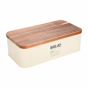 Estia Ψωμιέρα ALLURE Μεταλλική Ivory 42x23x13cm 01-24833