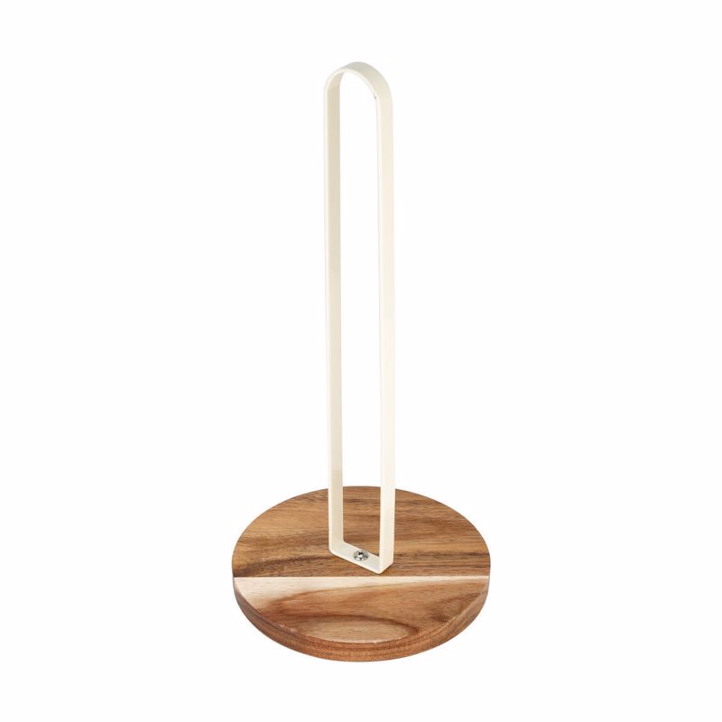 Βάση Για Ρολό Κουζίνας Ξύλινη Ακακίας-Μεταλλική Ivory 15×33εκ. Allure Estia 01-24918 Υλικό