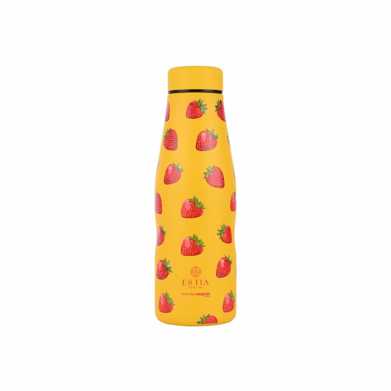Θερμός-Μπουκάλι Ανοξείδωτο Flask Berry Bright Save The Aegean Estia 500ml-7x7x22,3εκ. 01-31534 Υλικό