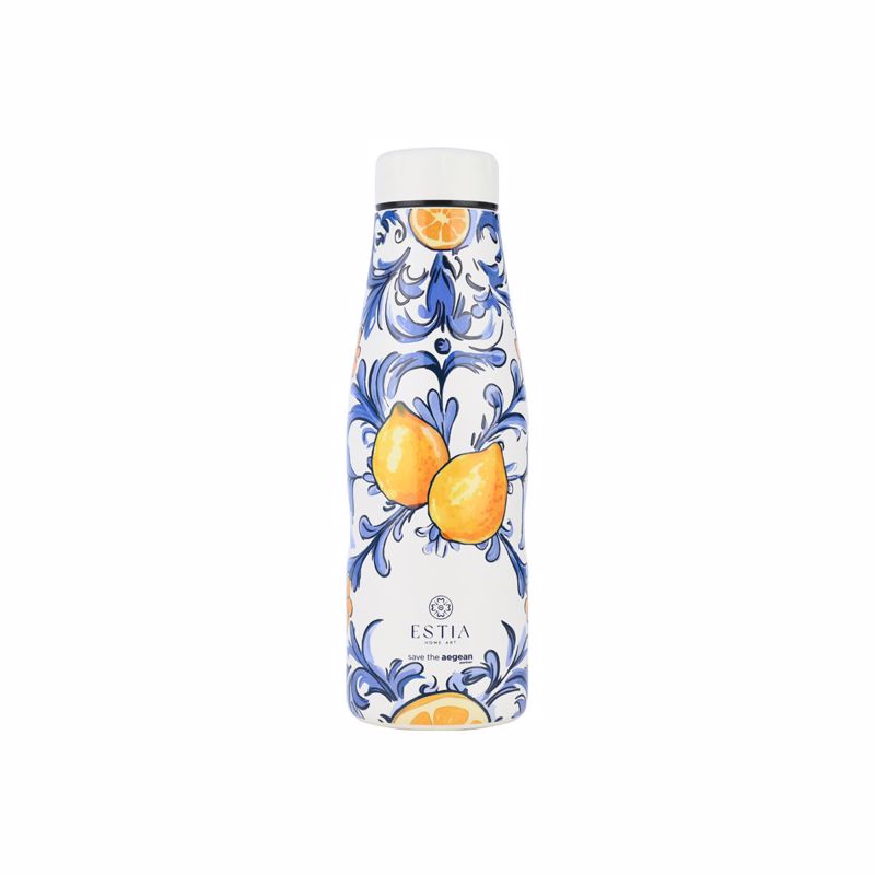 Θερμός-Μπουκάλι Ανοξείδωτο Flask Amalfi Coast Save The Aegean Estia 500ml-7x7x22,3εκ. 01-31602 Υλικό