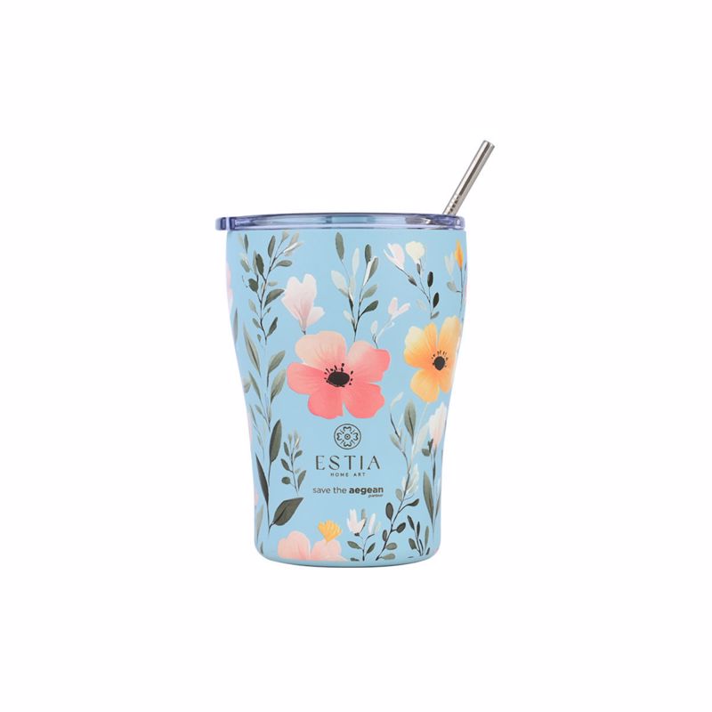 Estia Θερμός Coffee Mug SAVE THE AEGEAN 350ml SKY GARDEN Φ9x13cm 01-31695