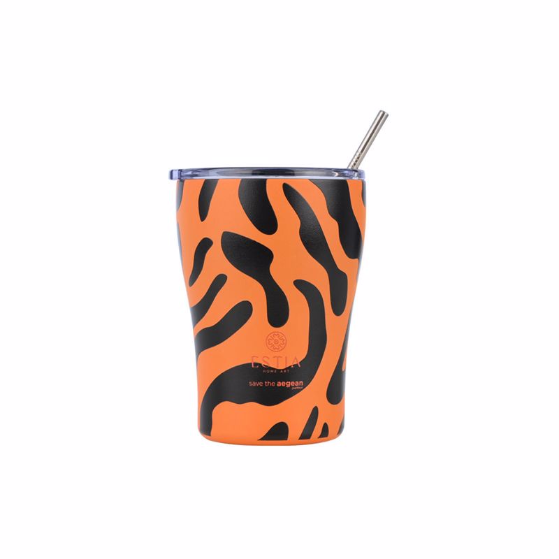 Θερμός-Ποτήρι Ανοξείδωτο Coffee Mug Wild Clow Save The Aegean 350ml-9×13εκ. Estia 01-31824