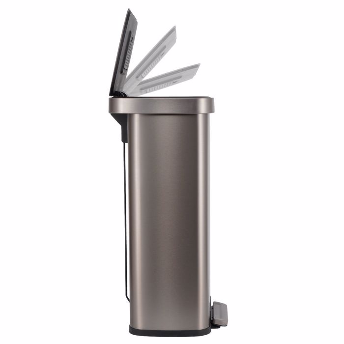 Estia Kados Aporrimmaton FLATOP Soft Close Mat Inox 70lt 45x37.5x74.5cm 01-31961