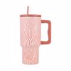 Estia Thermos Straw Tumbler XL SAVE THE AEGEAN 900ml SOFT RIPPLE 14.5x10x22.5cm 01-32043