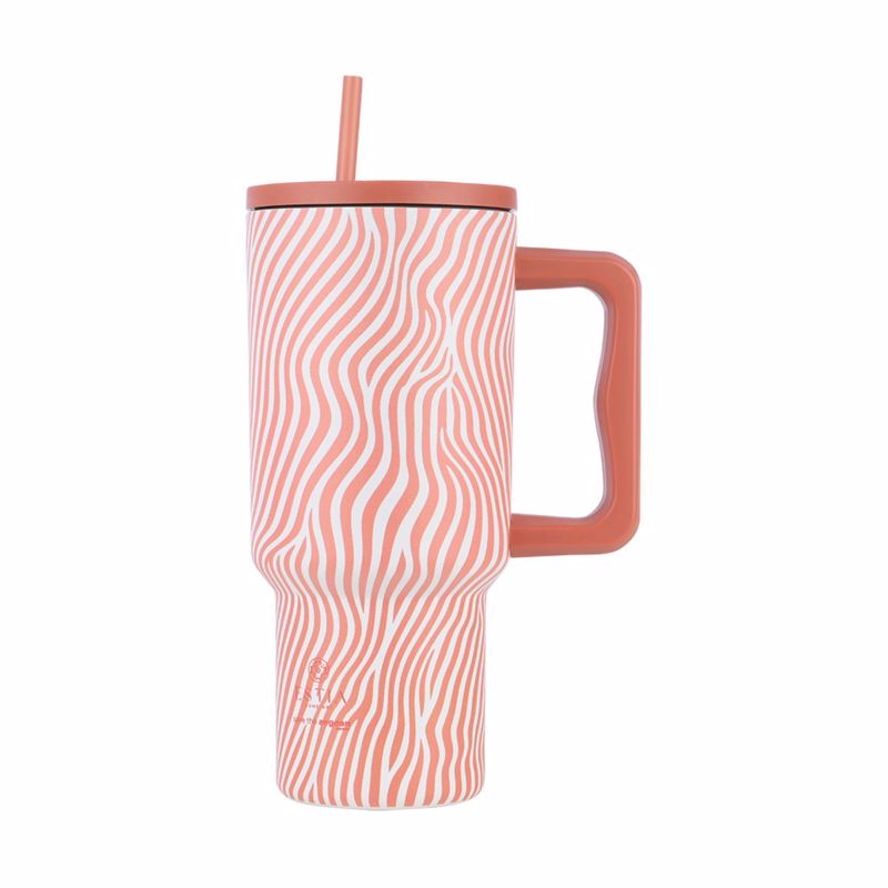 Estia Θερμός Straw Tumbler XL SAVE THE AEGEAN 900ml SOFT RIPPLE 14.5x10x22.5cm 01-32043