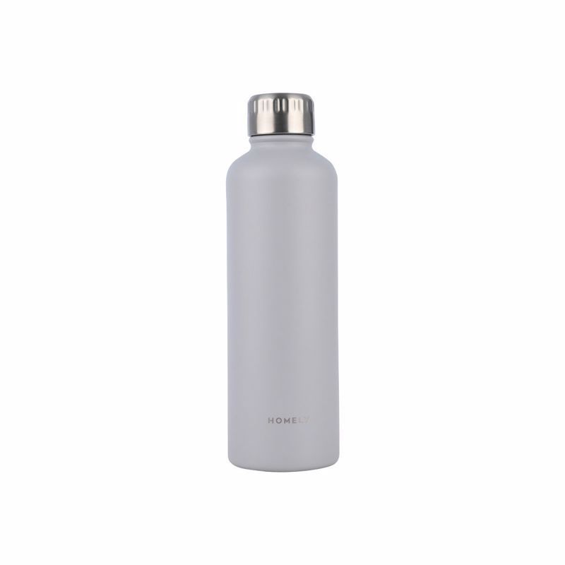 HOMELY Θερμός Flask 500ml PEBBLE GRAY Φ7x23cm 01-32562