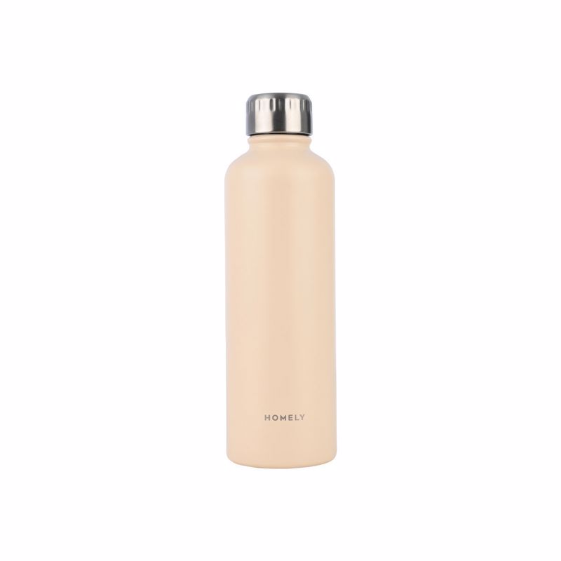 Θερμός-Μπουκάλι Ανοξείδωτο Flask Homely Sandstone 500ml-7x7x23εκ. Estia 01-32579 (Υλικό: Ανοξείδωτο, Χρώμα: Sand) – estia – 01-32579