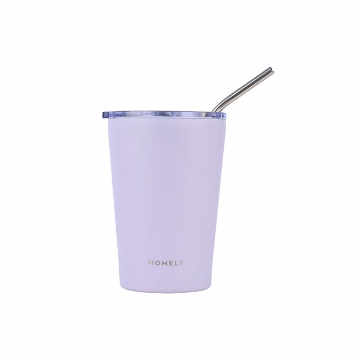 HOMELY Thermos Mug 400ml LAVENDER FOG 9x8.5x13cm 01-32654