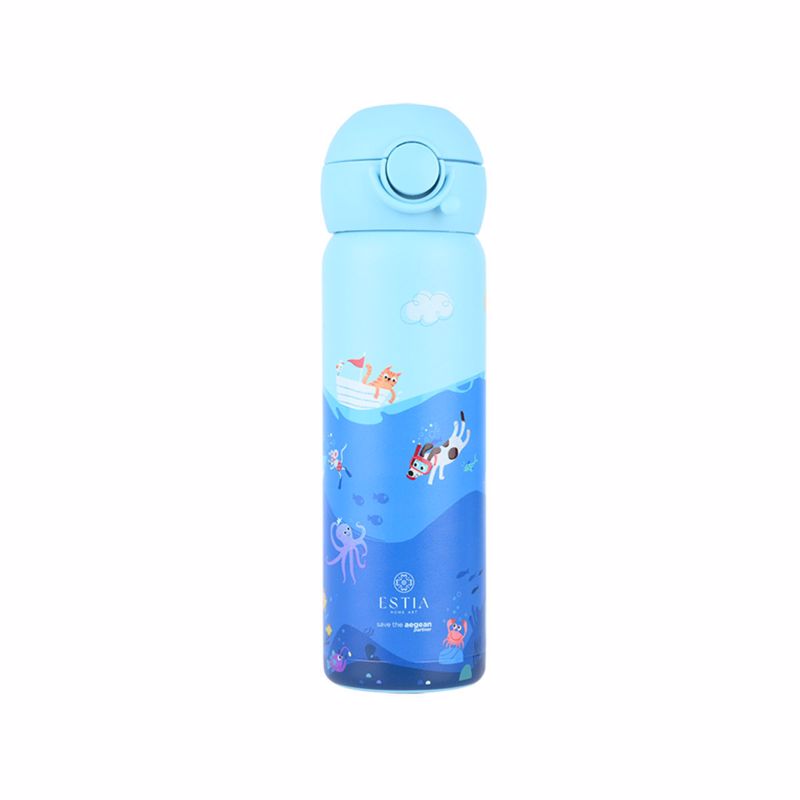 Estia Θερμός Παιδικό Wonder Bottle SAVE THE AEGEAN 500ml OCEAN PLAY 7.9x6.6x20.3cm 01-33101