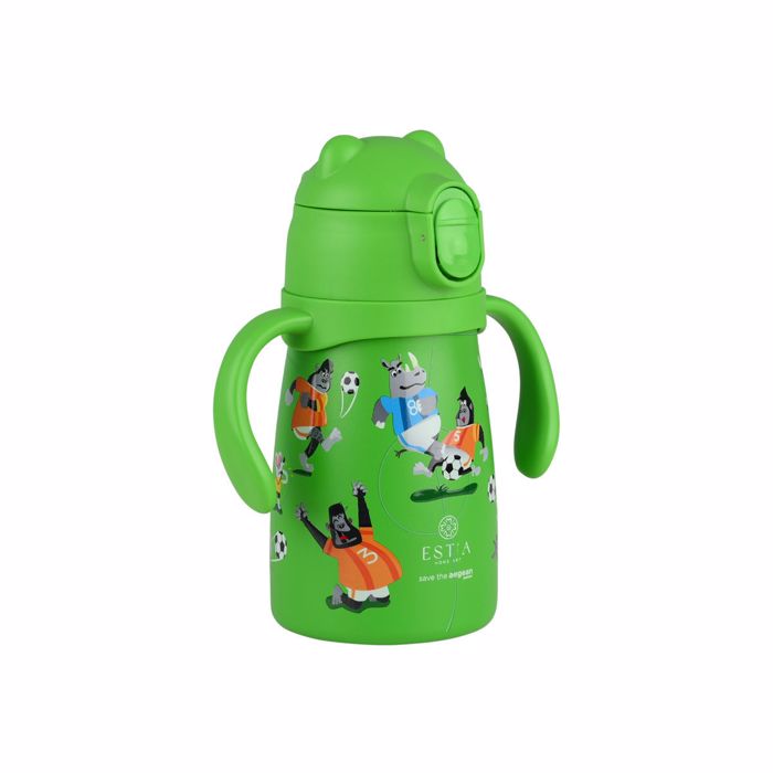 Estia Thermos Paidiko Bubble Bottle SAVE THE AEGEAN 300ml JUNGLE KICK 7.3x13x16.5cm 01-33224