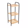 ESTIA Epidapedia Rafiera Baniou Metalliki me 3 Rafia Bamboo Essentials 30x26x75cm 02-13110