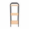 ESTIA Epidapedia Rafiera Baniou Metalliki me 3 Rafia Bamboo Essentials 30x26x75cm 02-13110