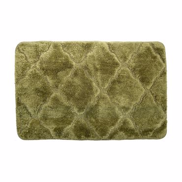 Estia Ταπέτο Μπάνιου Microfiber ''Olive Series'' Αντιολισθητικό Λαδί 70x45cm 02-14896